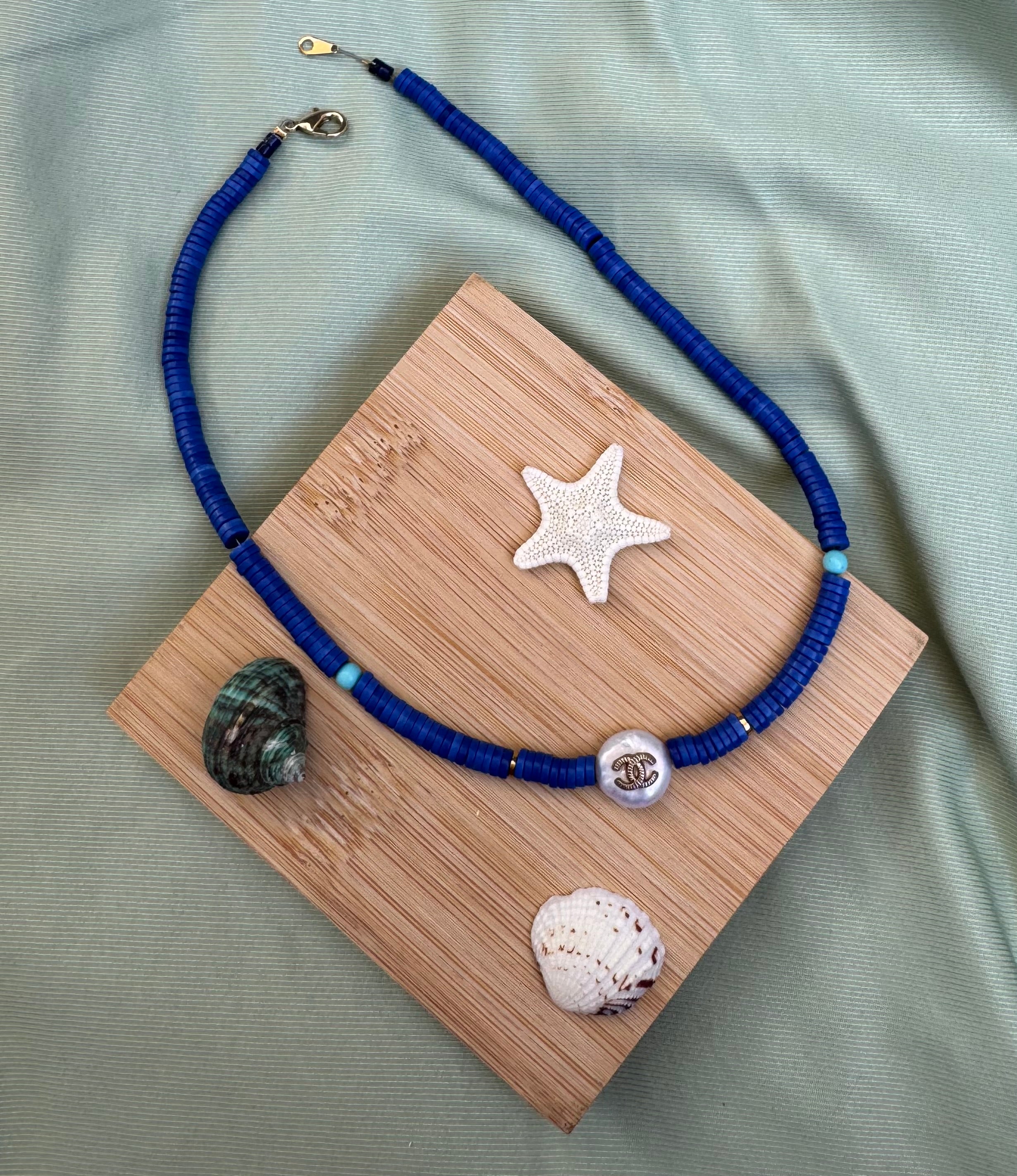 COLLIER BOUTON UPCYCLE - bloom