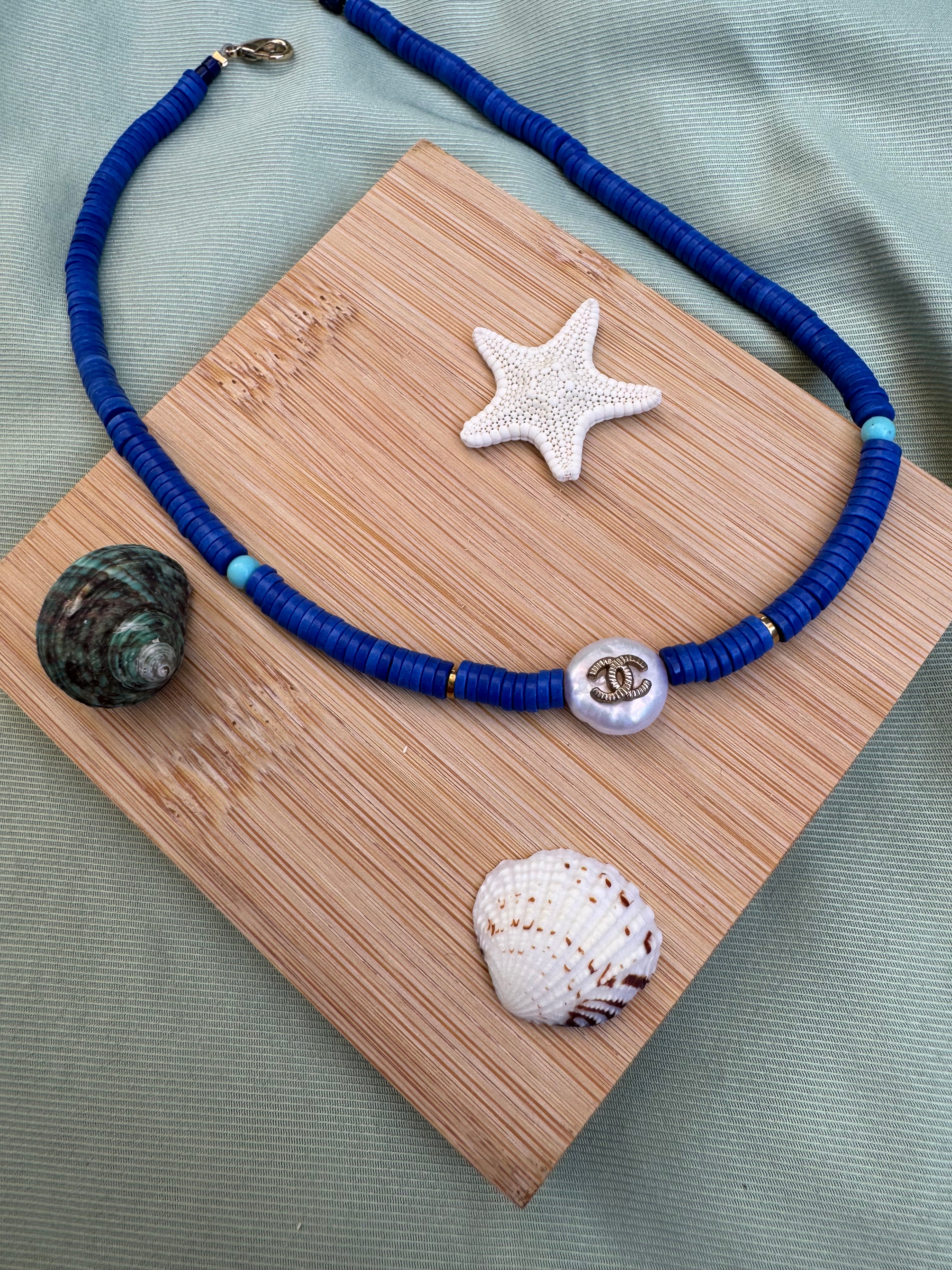COLLIER BOUTON UPCYCLE - bloom