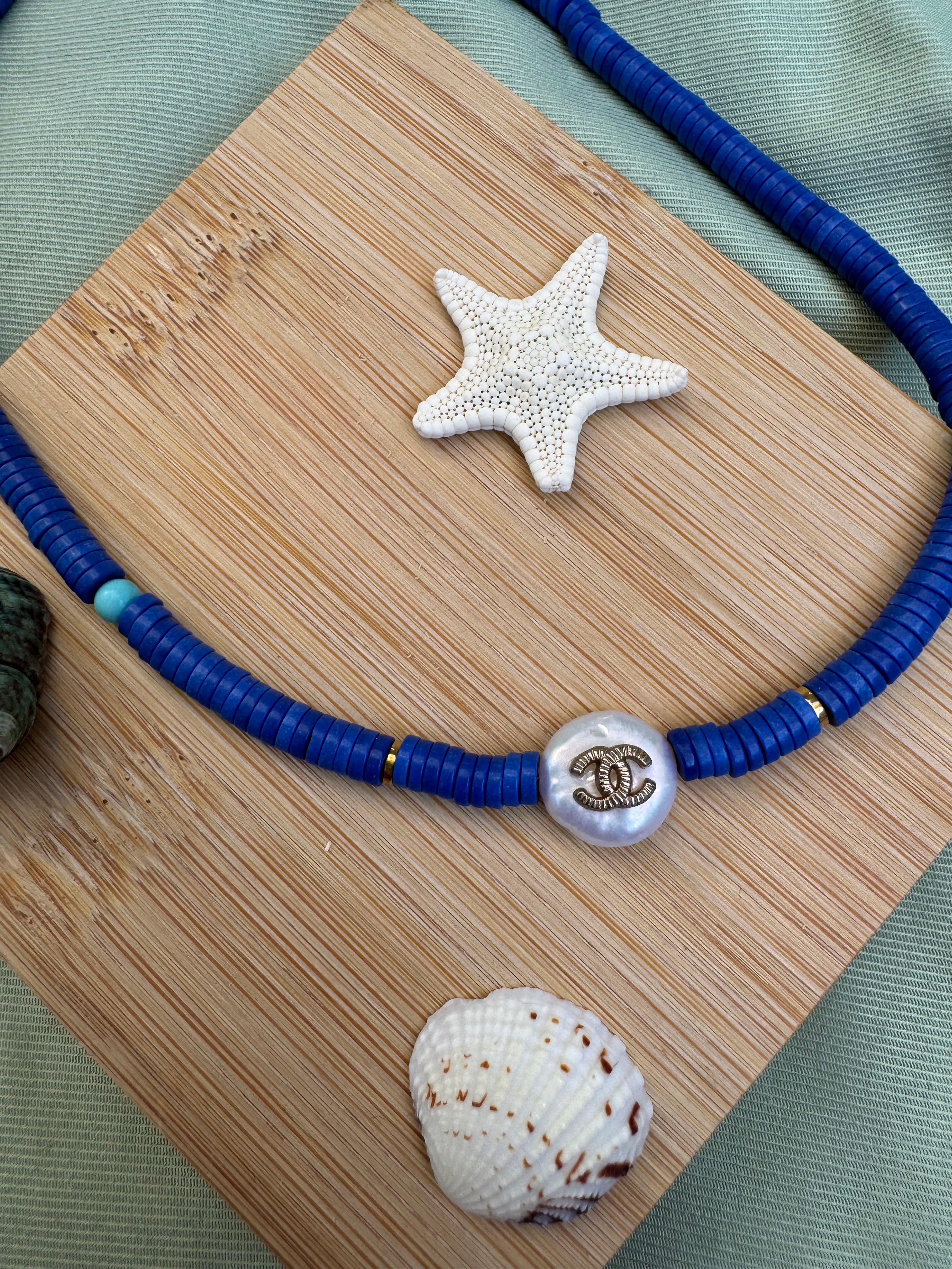 COLLIER BOUTON UPCYCLE - bloom