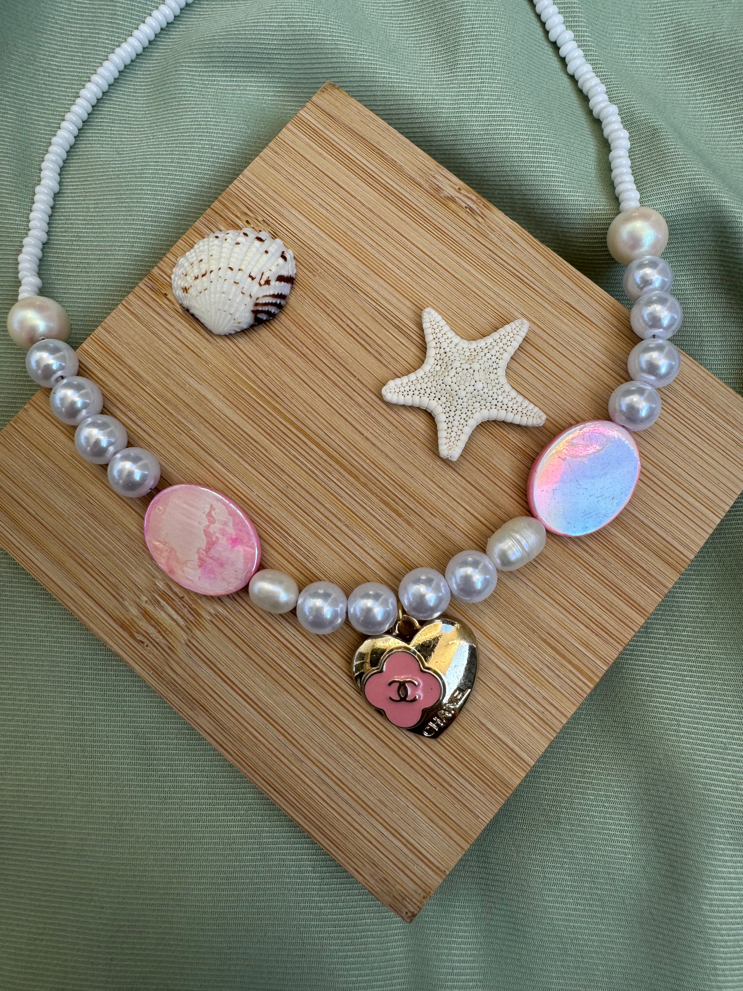 COLLIER BOUTON UPCYCLE - so coquette