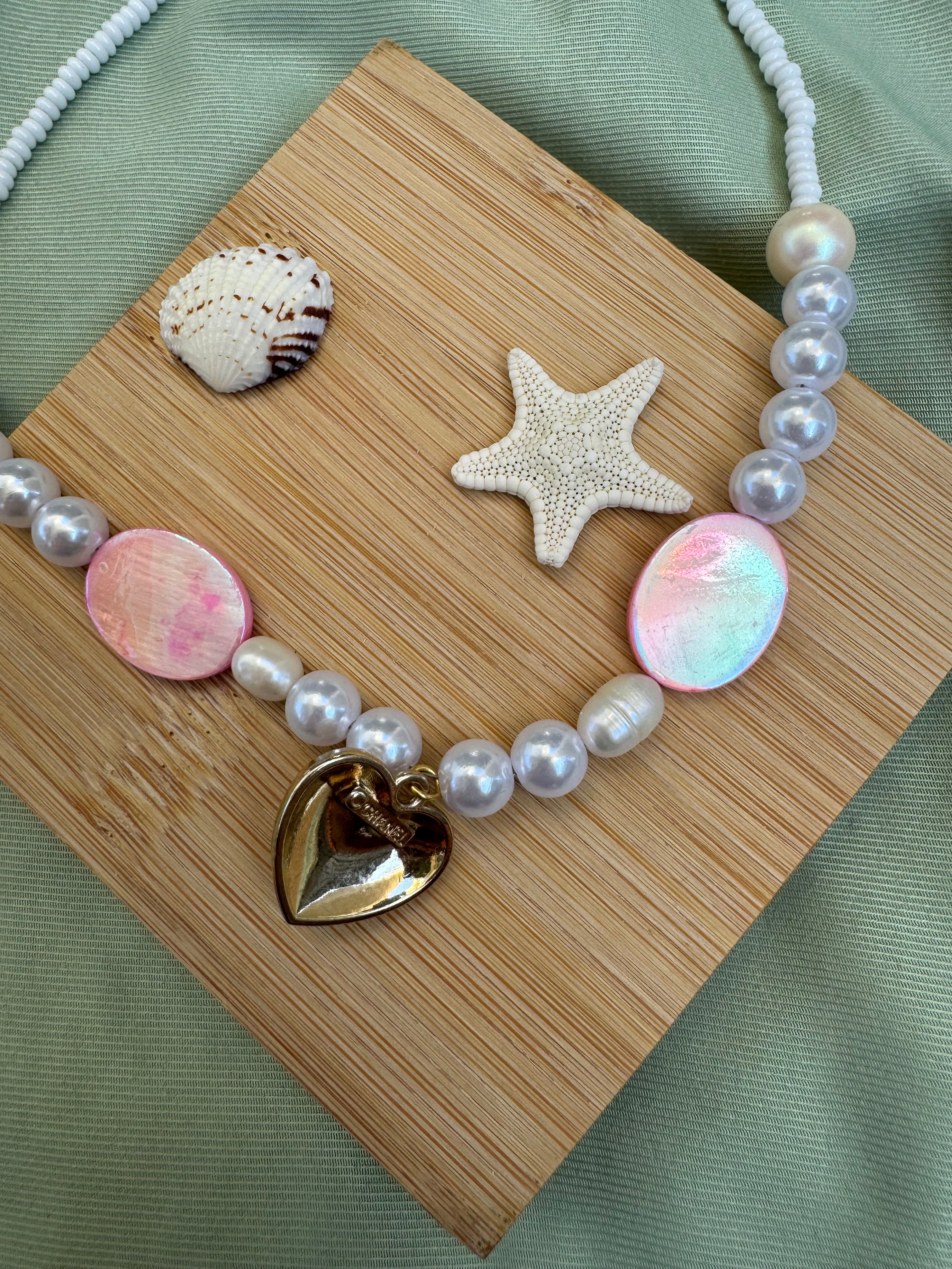 COLLIER BOUTON UPCYCLE - so coquette