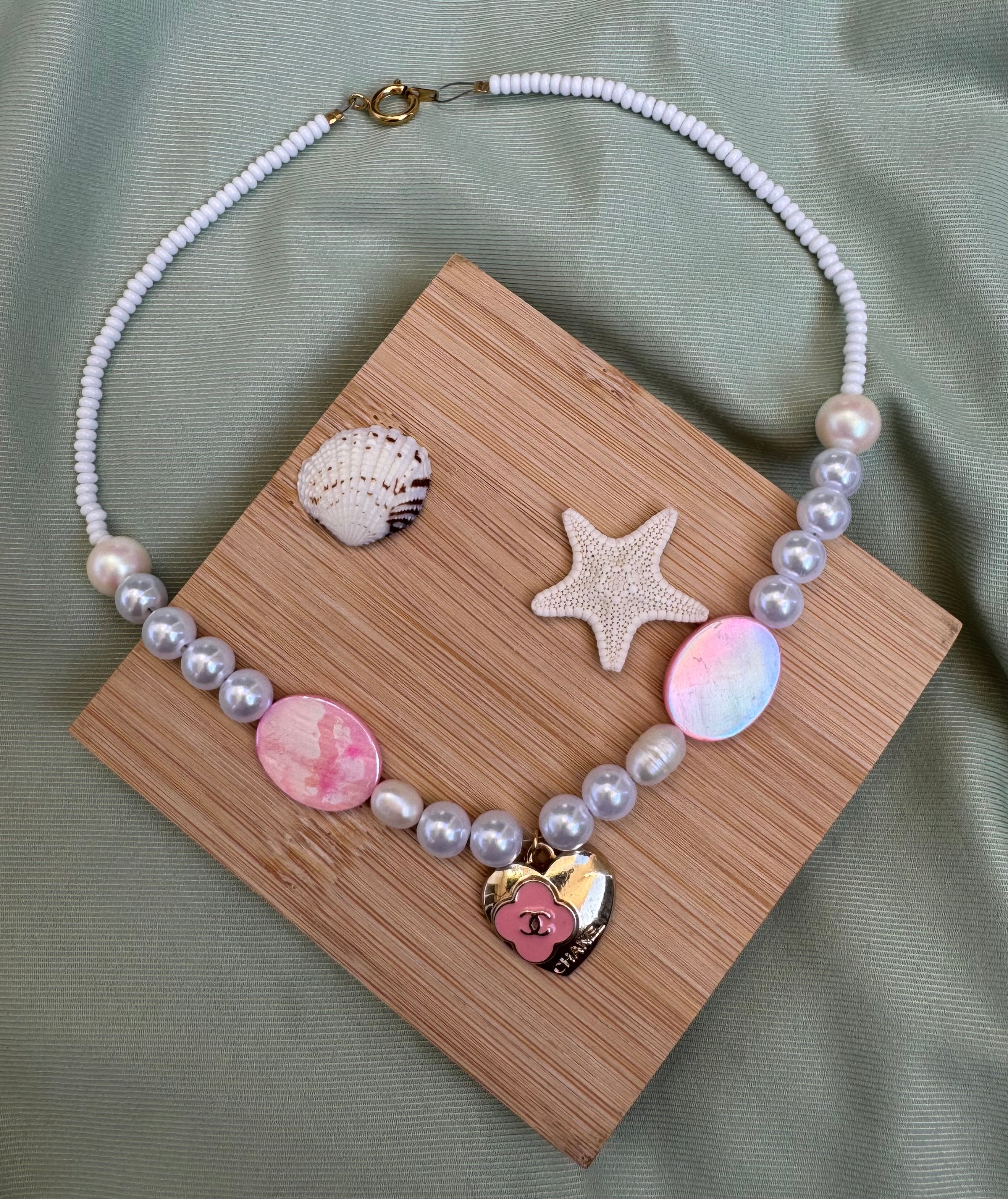 COLLIER BOUTON UPCYCLE - so coquette