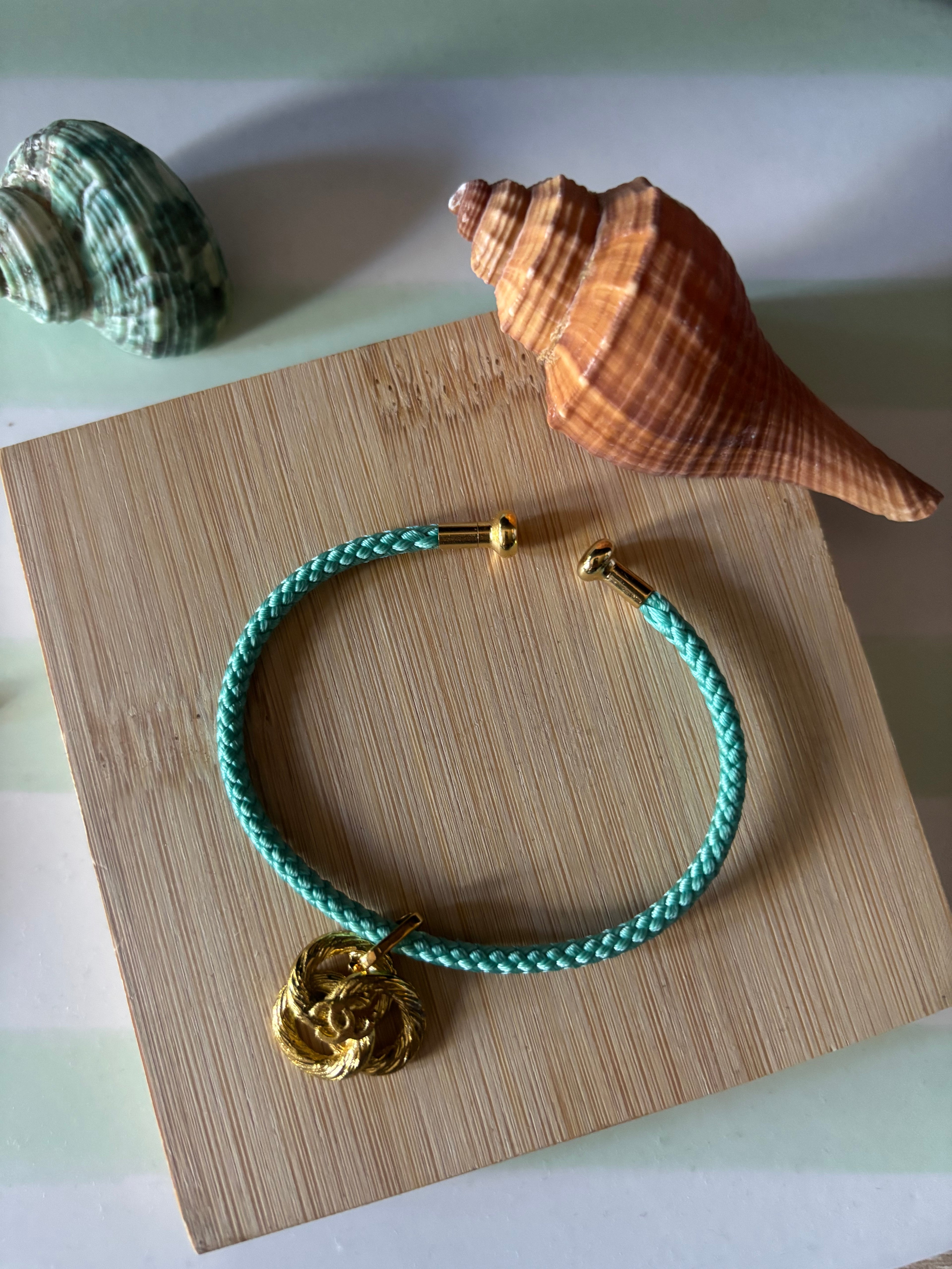 Jonc BOUTON UPCYCLE - Marina
