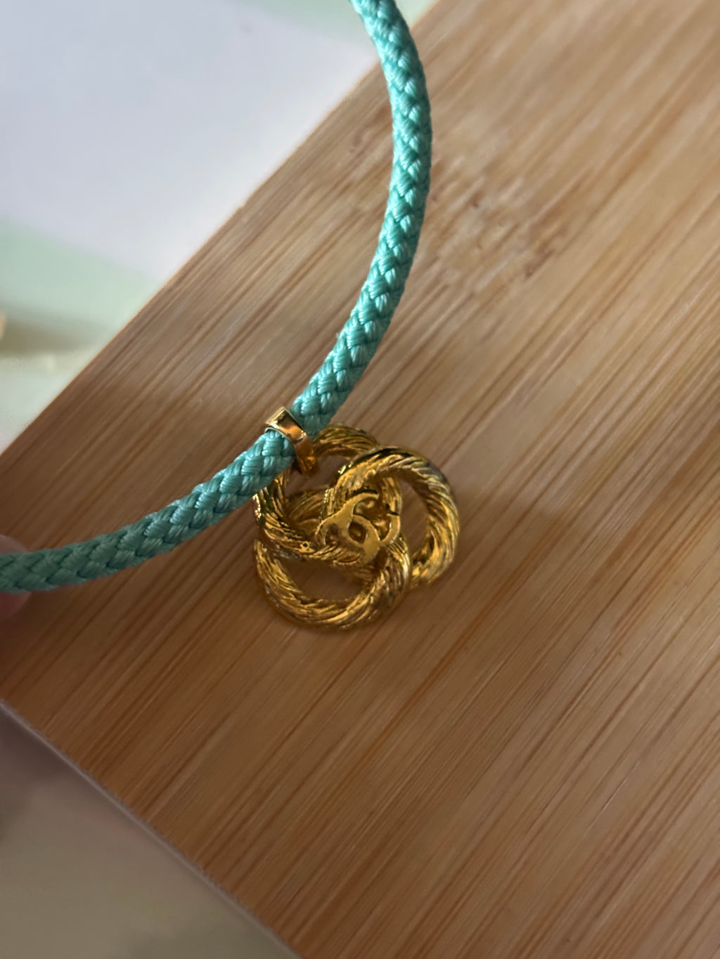 Jonc BOUTON UPCYCLE - Marina