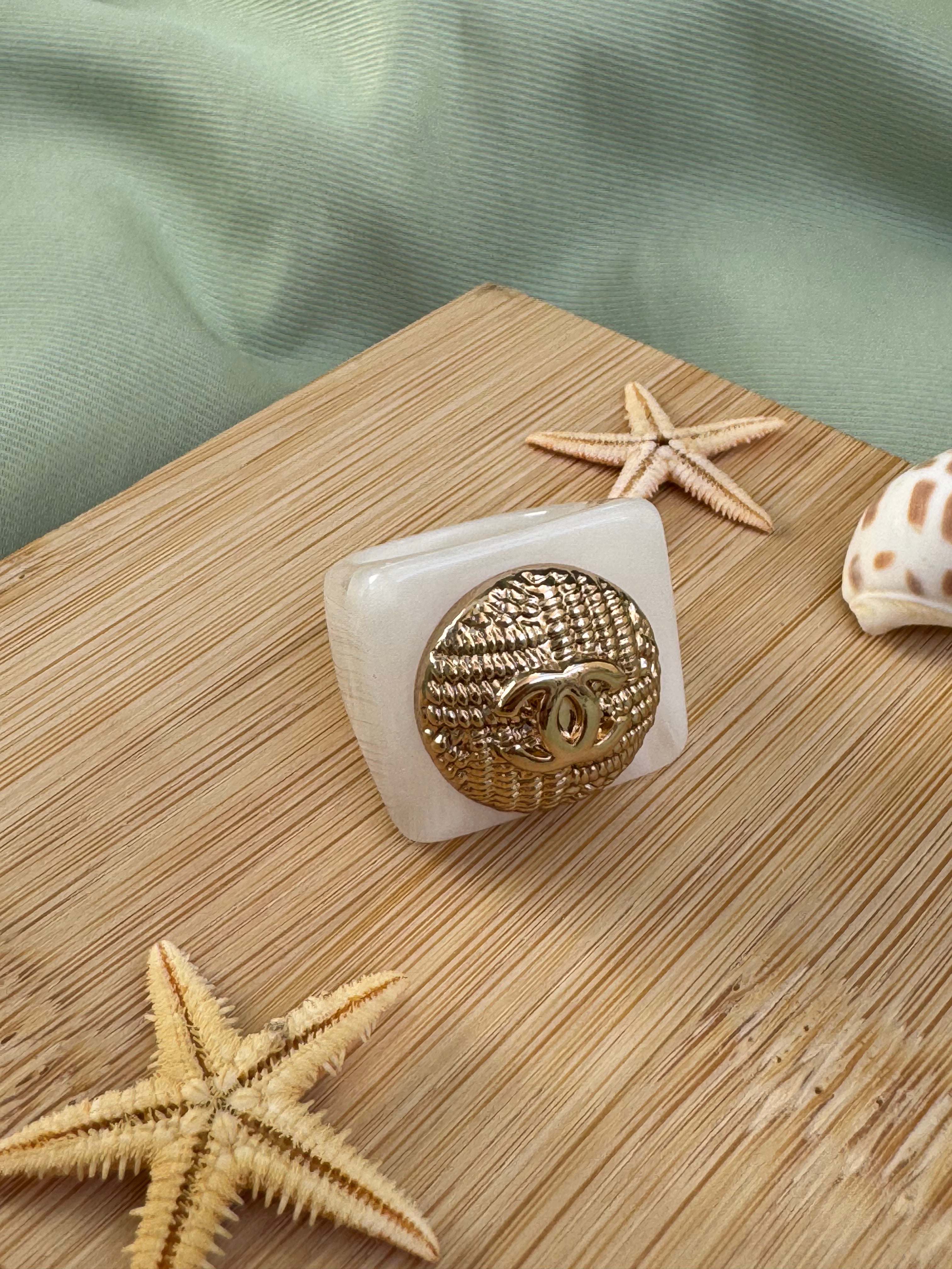 BAGUE UPCYCLEE - le nacre