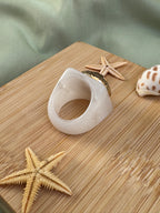 BAGUE UPCYCLEE - le nacre