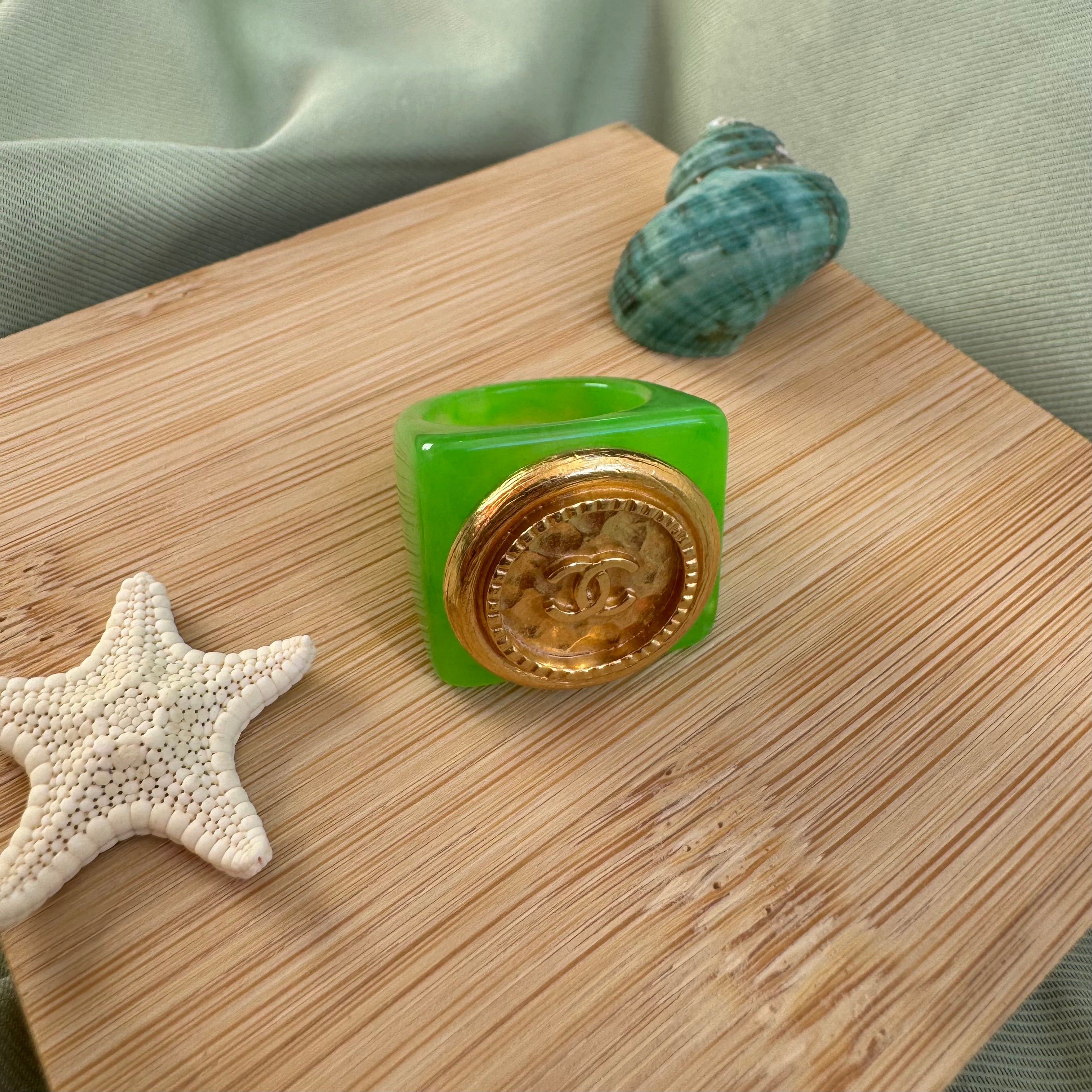 BAGUE UPCYCLEE - algue